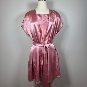 Jones New York Blush Satin Kimono